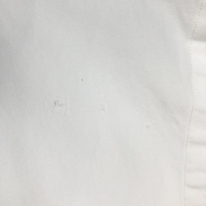 Ralph Lauren YARMOUTH long sleeve button down shirt, men's size L cotton white type Vintage Second Hand