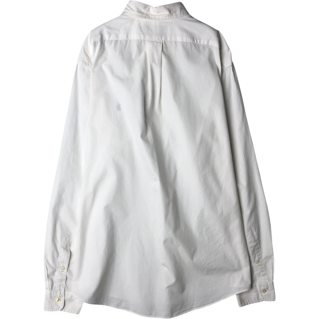 Ralph Lauren CUSTOM FIT long sleeve button down shirt, men's XL size cotton white type Vintage Second Hand