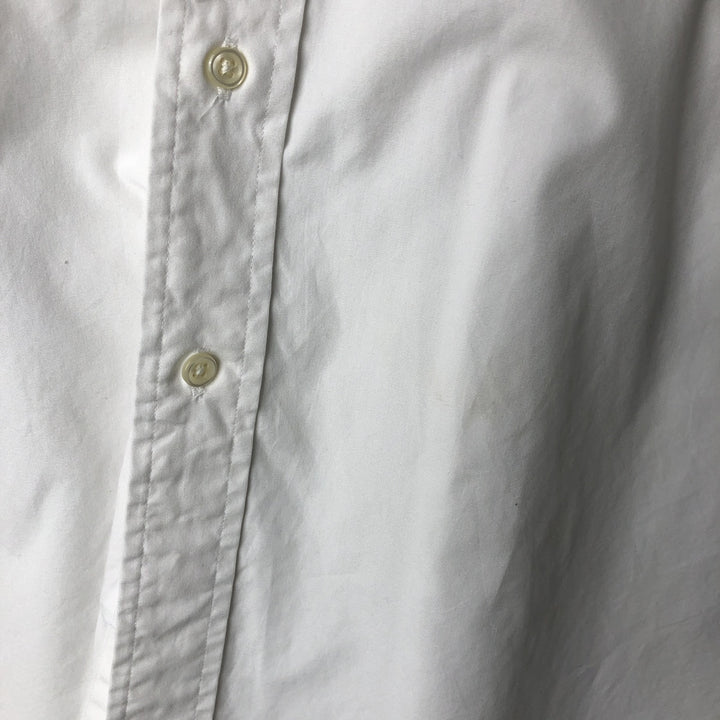 Ralph Lauren CUSTOM FIT long sleeve button down shirt, men's XL size cotton white type Vintage Second Hand