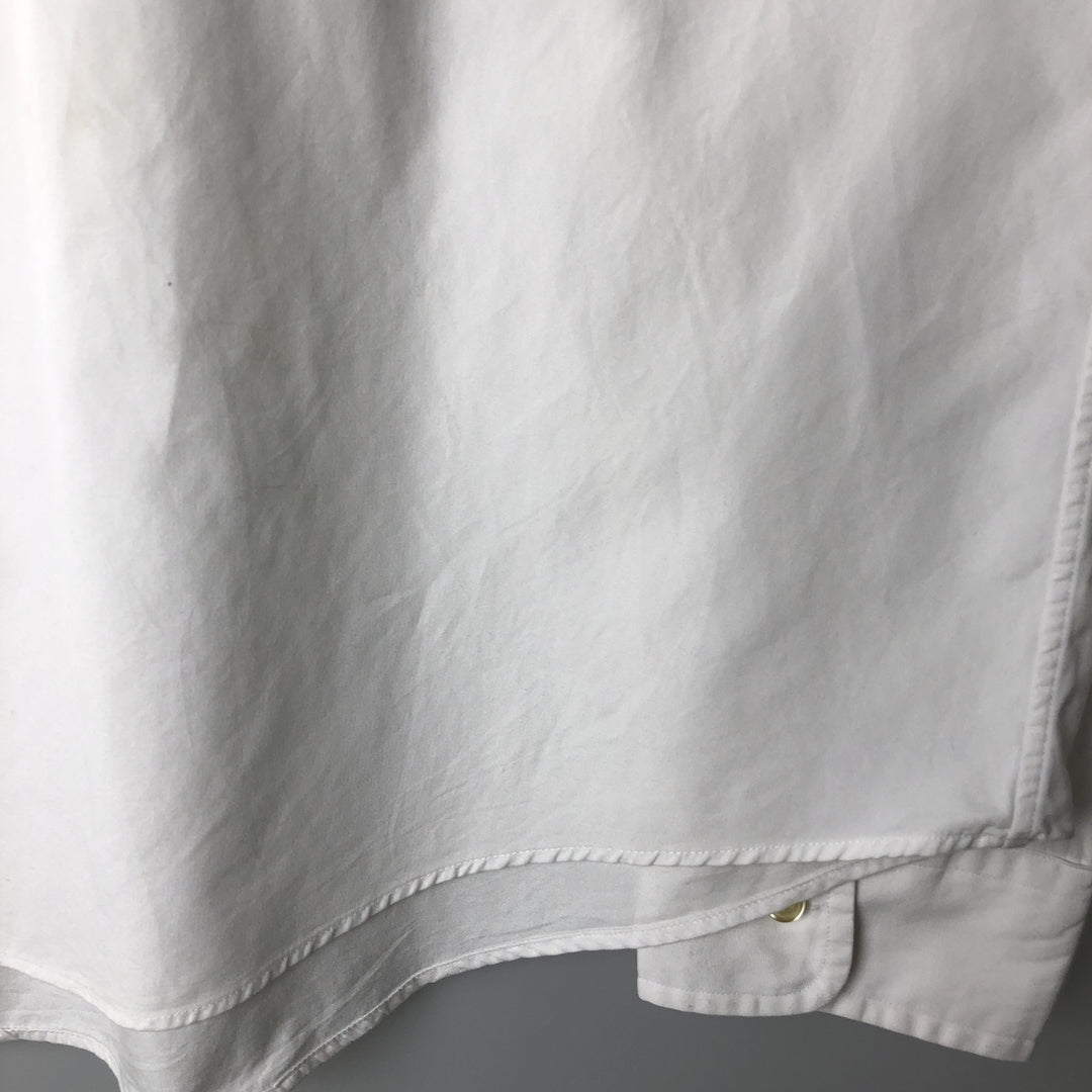 Ralph Lauren CUSTOM FIT long sleeve button down shirt, men's XL size cotton white type Vintage Second Hand