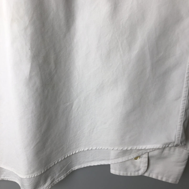 Ralph Lauren CUSTOM FIT long sleeve button down shirt, men's XL size cotton white type Vintage Second Hand