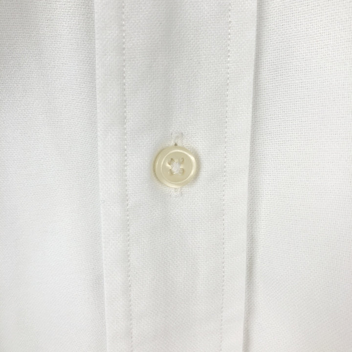 Ralph Lauren YARMOUTH long sleeve button down shirt, men's size L cotton white type Vintage Second Hand