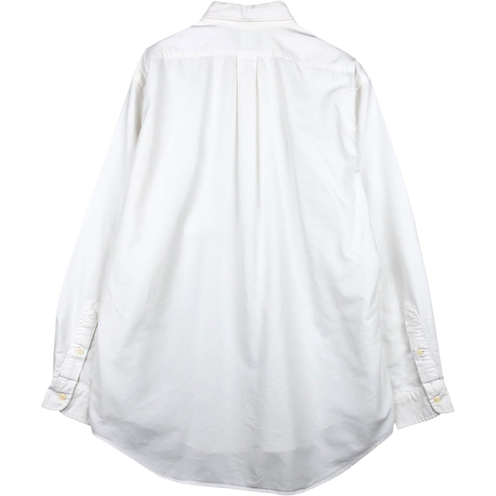 Ralph Lauren YARMOUTH long sleeve button down shirt, men's XL size cotton white type Vintage Second Hand