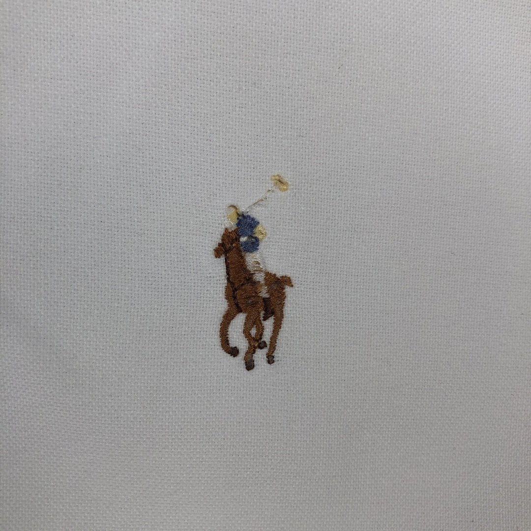 Ralph Lauren YARMOUTH long sleeve button down shirt, men's XL size cotton white type Vintage Second Hand