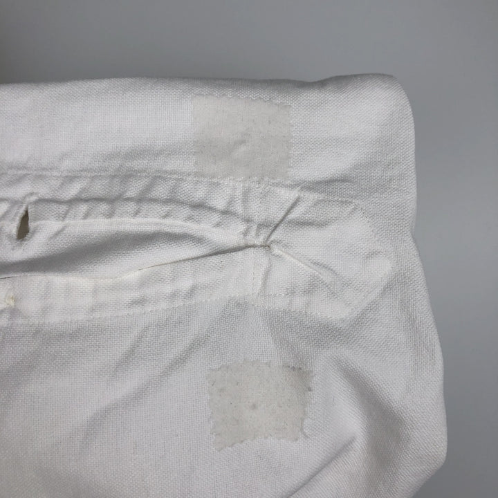 Ralph Lauren YARMOUTH long sleeve button down shirt, men's XL size cotton white type Vintage Second Hand
