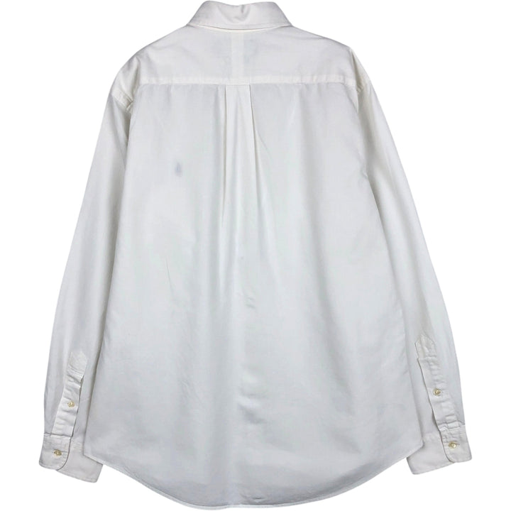 Ralph Lauren CUSTOM FIT long sleeve button down shirt, men's size M cotton white type Vintage Second Hand