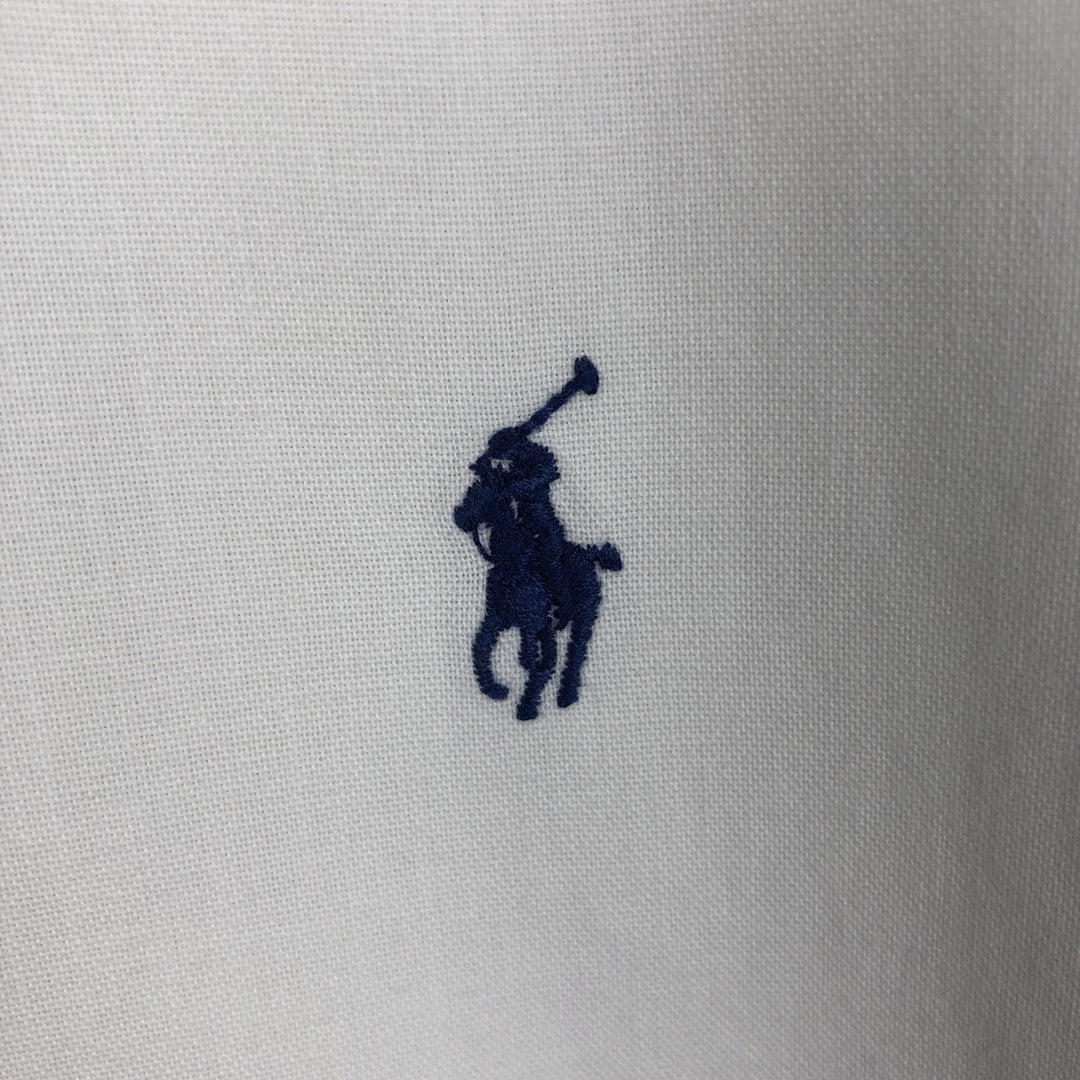 Ralph Lauren CUSTOM FIT long sleeve button down shirt, men's size M cotton white type Vintage Second Hand