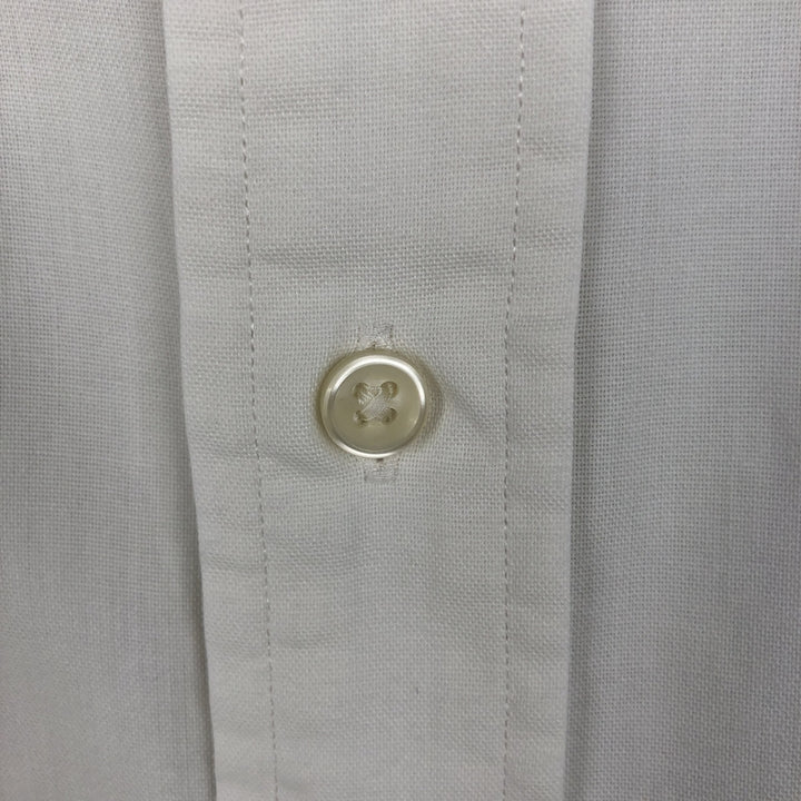 Ralph Lauren CUSTOM FIT long sleeve button down shirt, men's size M cotton white type Vintage Second Hand