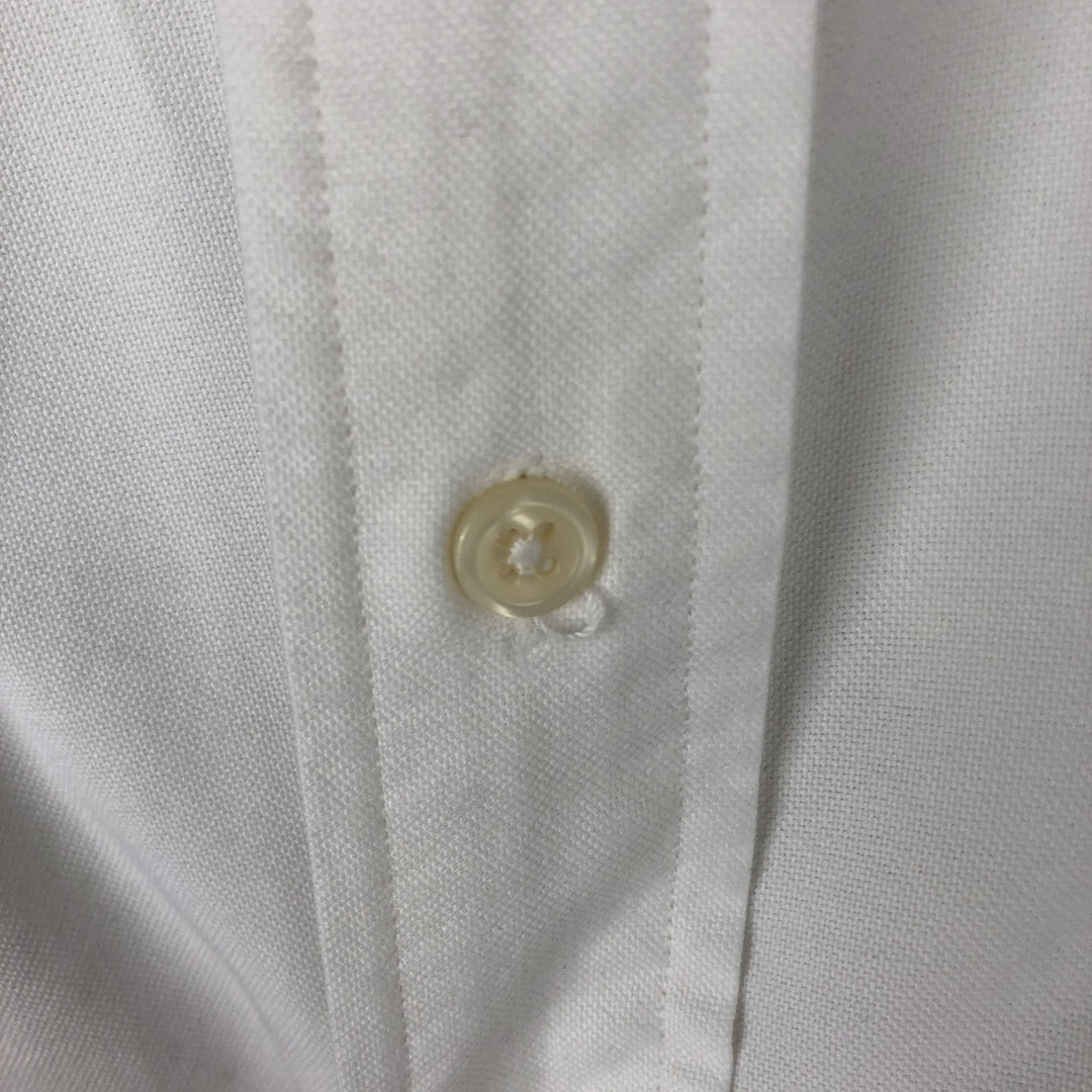 Ralph Lauren YARMOUTH long sleeve button down shirt, men's size L cotton white type Vintage Second Hand