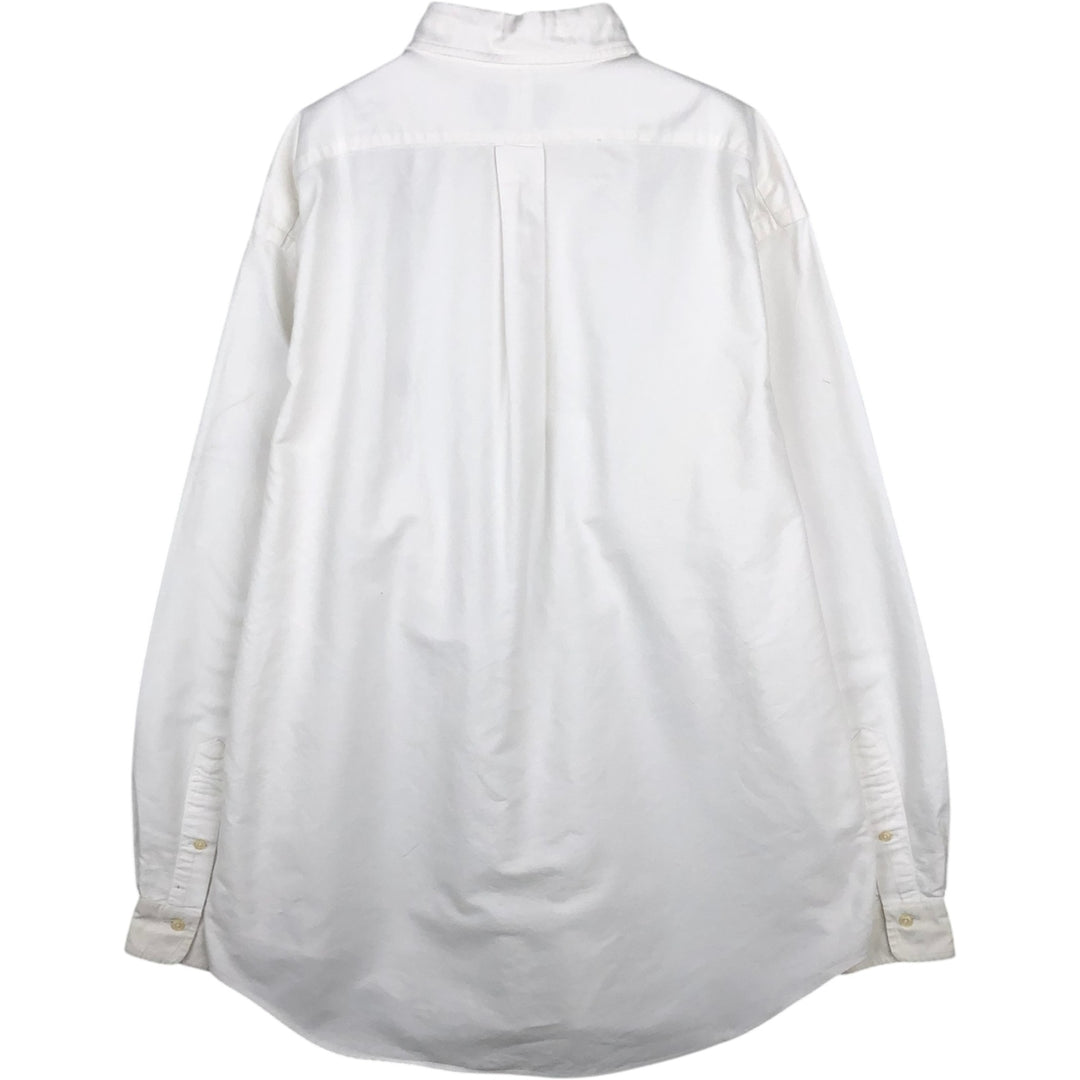 Ralph Lauren long sleeve button down shirt, men's XL size cotton white type Vintage Second Hand