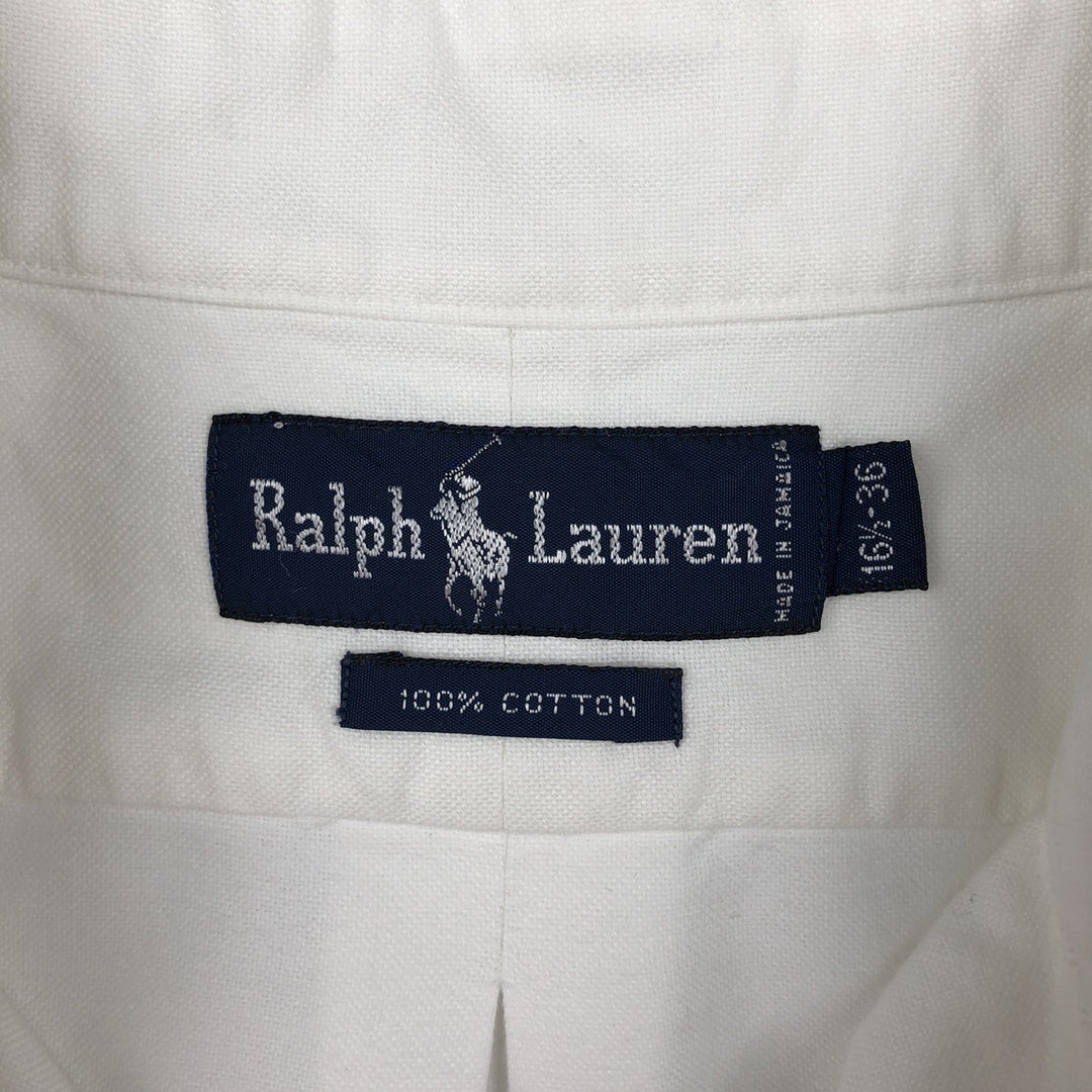 Ralph Lauren long sleeve button down shirt, men's XL size cotton white type Vintage Second Hand