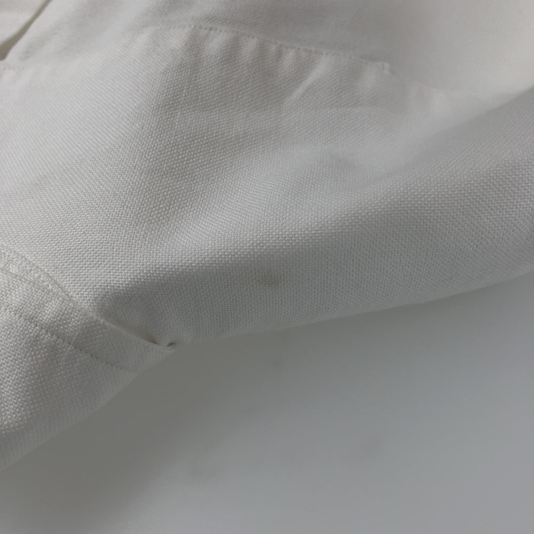 Ralph Lauren long sleeve button down shirt, men's XL size cotton white type Vintage Second Hand