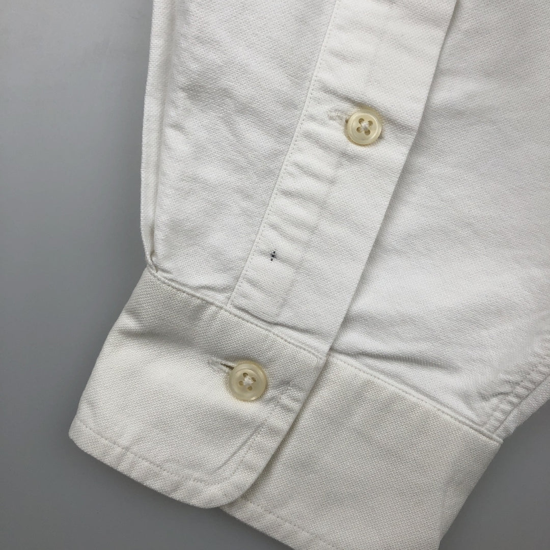 Ralph Lauren long sleeve button down shirt, men's XL size cotton white type Vintage Second Hand