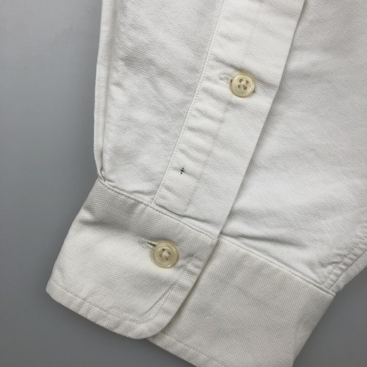 Ralph Lauren long sleeve button down shirt, men's XL size cotton white type Vintage Second Hand
