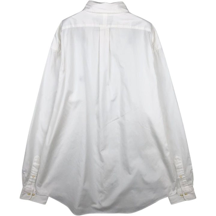 Ralph Lauren YARMOUTH long sleeve button down shirt, men's XL size cotton white type Vintage Second Hand