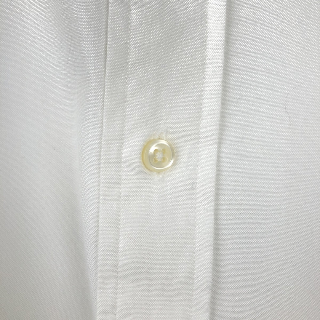 Ralph Lauren YARMOUTH long sleeve button down shirt, men's XL size cotton white type Vintage Second Hand