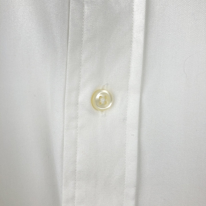 Ralph Lauren YARMOUTH long sleeve button down shirt, men's XL size cotton white type Vintage Second Hand