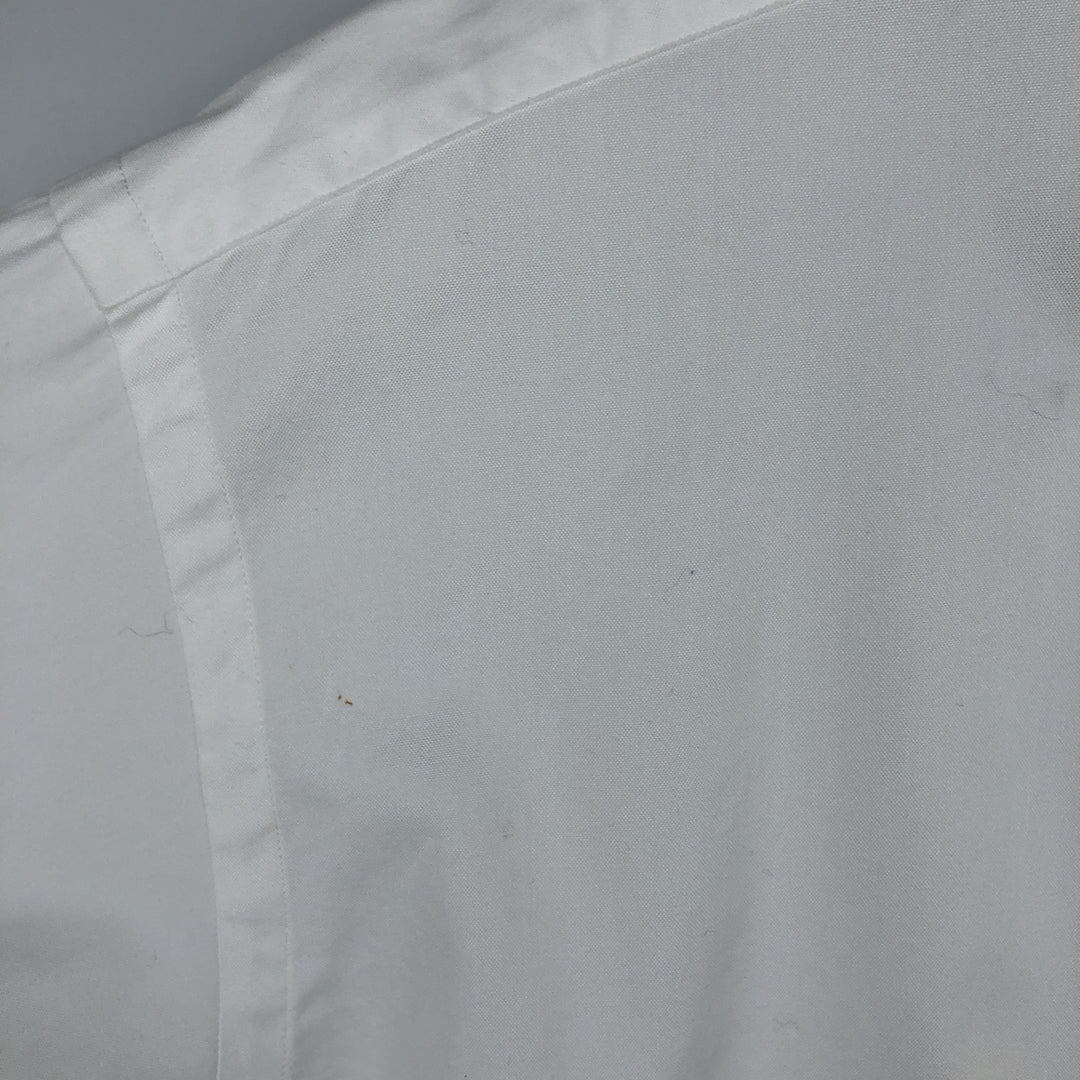 Ralph Lauren YARMOUTH long sleeve button down shirt, men's XL size cotton white type Vintage Second Hand