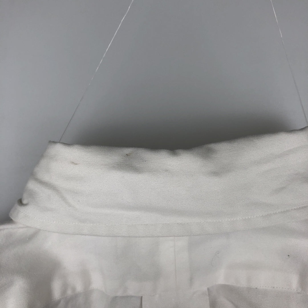 Ralph Lauren YARMOUTH long sleeve button down shirt, men's XL size cotton white type Vintage Second Hand