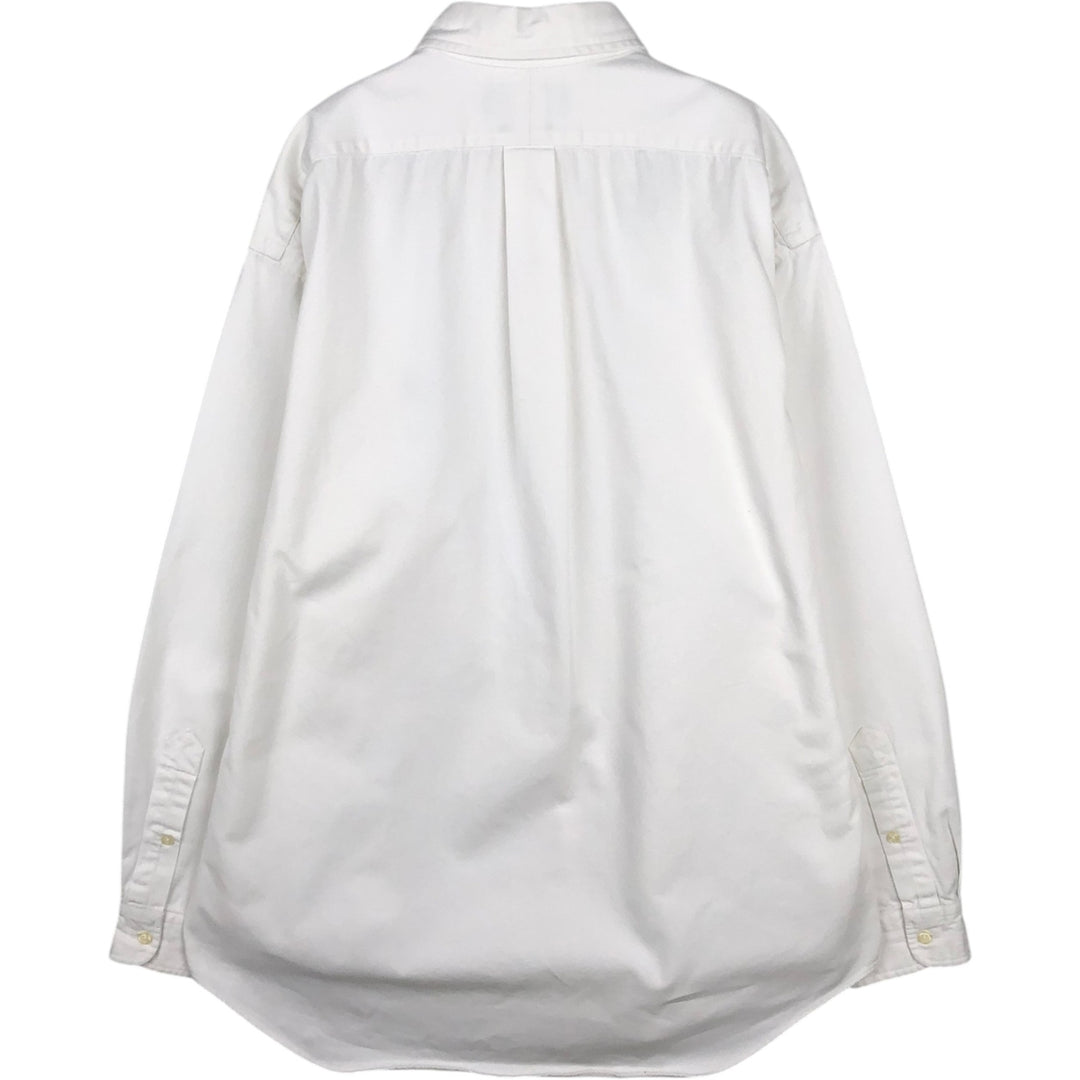 Ralph Lauren BLAKE long sleeve button down shirt, men's size L cotton white type Vintage Second Hand
