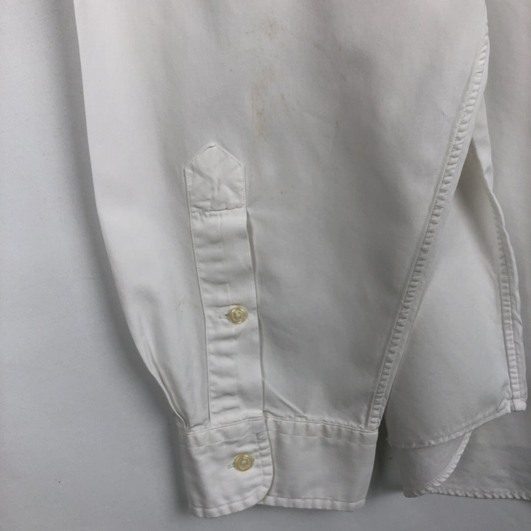Ralph Lauren Classic Fit Long Sleeve Button Down Shirt Men's XL cotton white type Vintage Second Hand