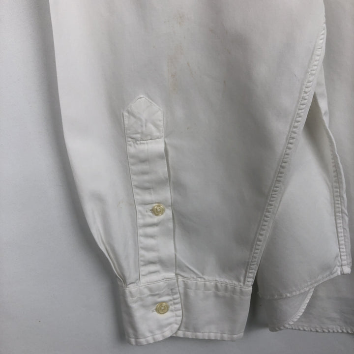 Ralph Lauren Classic Fit Long Sleeve Button Down Shirt Men's XL cotton white type Vintage Second Hand