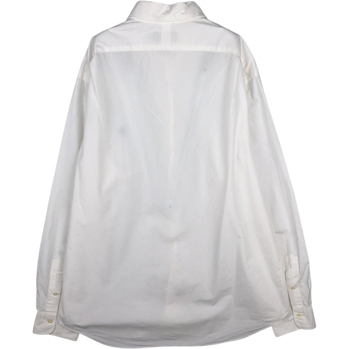Ralph Lauren POLO RALPH LAUREN Long-Sleeve Cotton Shirt, Men's Size XL (approx.) cotton white type Vintage Second Hand