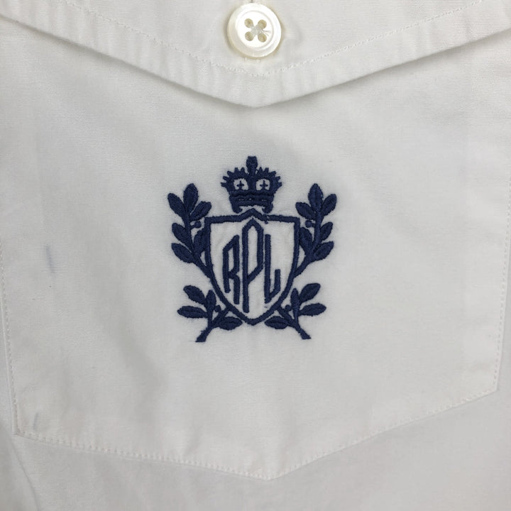 Ralph Lauren long sleeve button down shirt, men's XL size cotton white type Vintage Second Hand