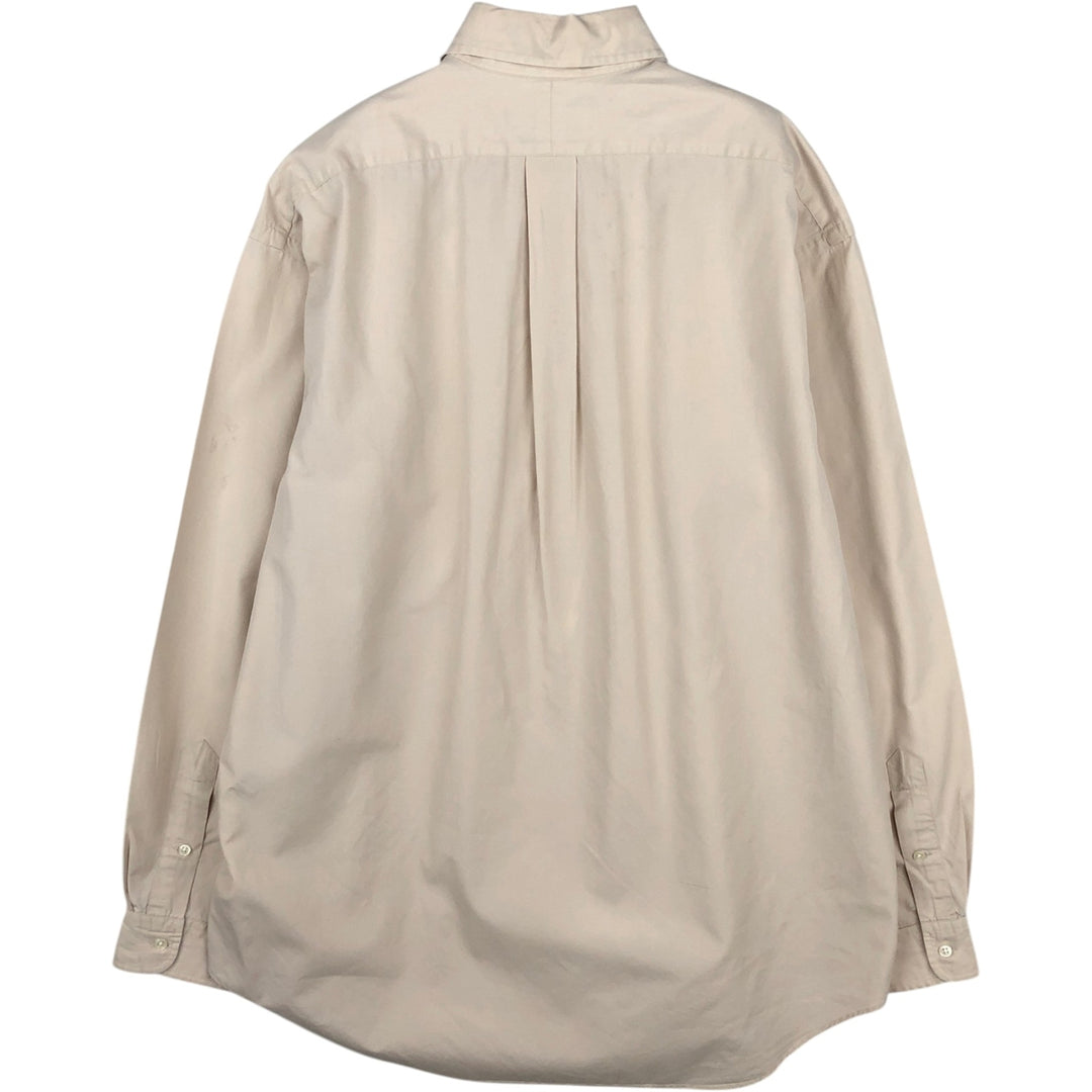 Ralph Lauren BLAKE long sleeve button down shirt, men's size L cotton Beige type Vintage Second Hand