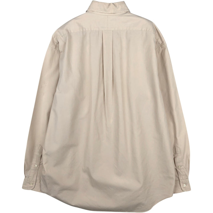 Ralph Lauren BLAKE long sleeve button down shirt, men's size L cotton Beige type Vintage Second Hand