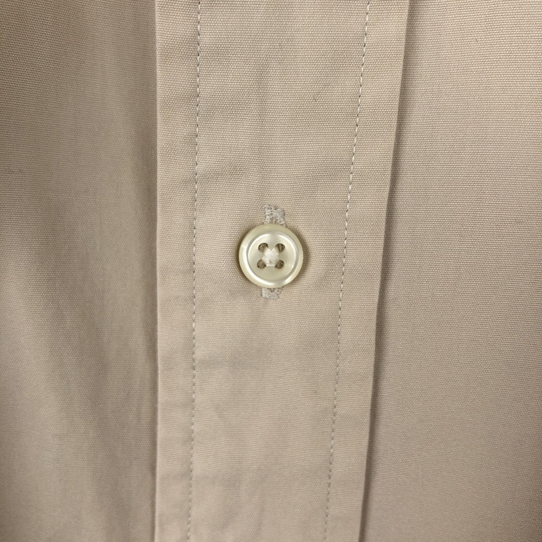 Ralph Lauren BLAKE long sleeve button down shirt, men's size L cotton Beige type Vintage Second Hand