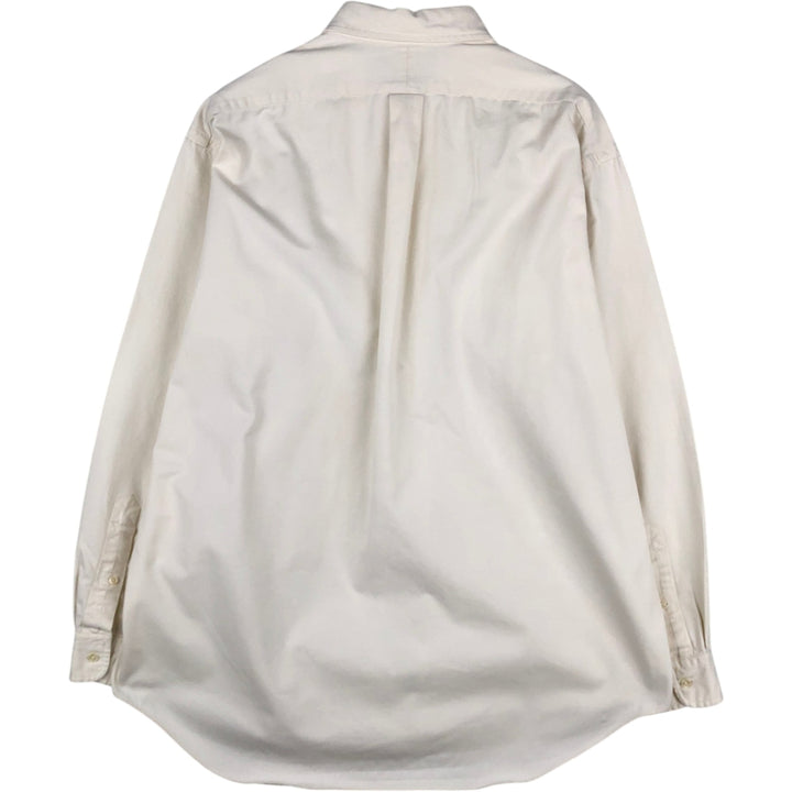 Ralph Lauren BLAKE long sleeve button down shirt, men's size L cotton unbleached Vintage Second Hand