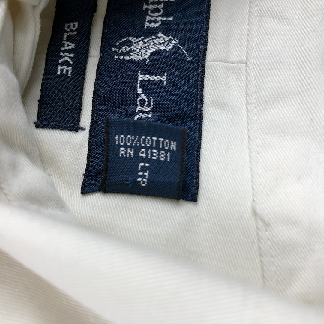Ralph Lauren BLAKE long sleeve button down shirt, men's size L cotton unbleached Vintage Second Hand