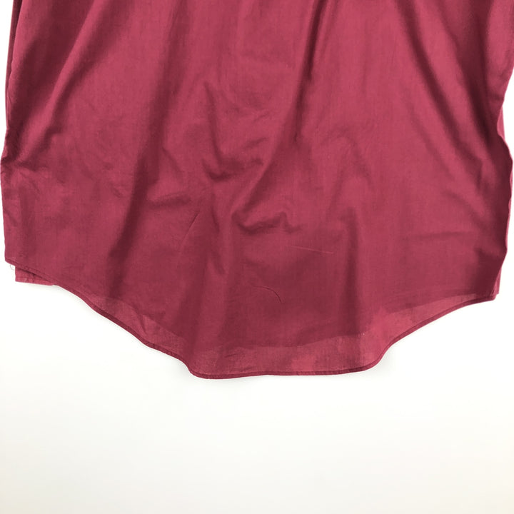 Ralph Lauren long sleeve button down shirt, men's size L cotton red type Vintage Second Hand