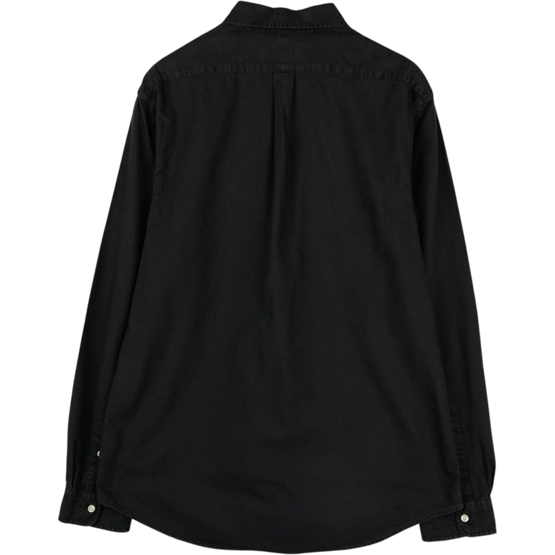 Ralph Lauren Slim Fit Long Sleeve Button-Down Shirt, Men's Size XL cotton black type Vintage Second Hand