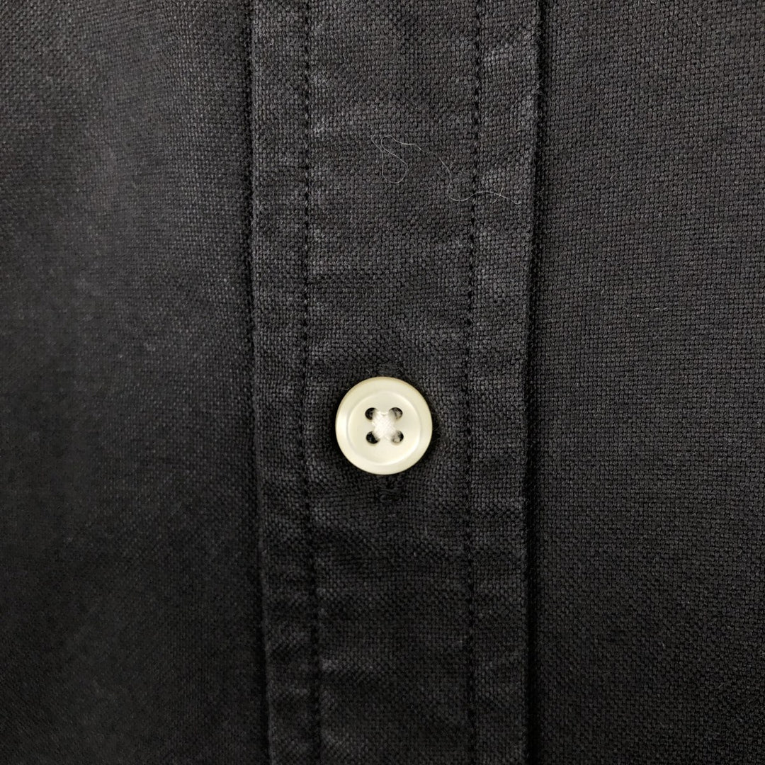 Ralph Lauren Slim Fit Long Sleeve Button-Down Shirt, Men's Size XL cotton black type Vintage Second Hand