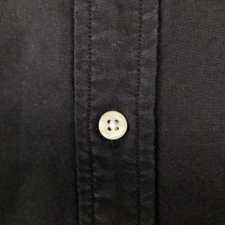 Ralph Lauren Slim Fit Long Sleeve Button-Down Shirt, Men's Size XL cotton black type Vintage Second Hand