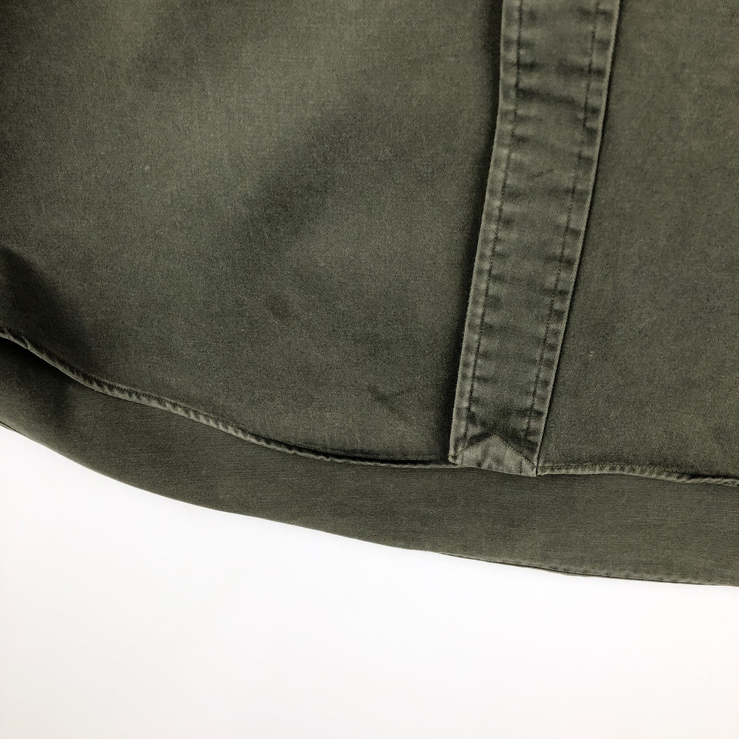 Ralph Lauren BLAKE long sleeve button down shirt, men's size L cotton Khaki type Vintage Second Hand