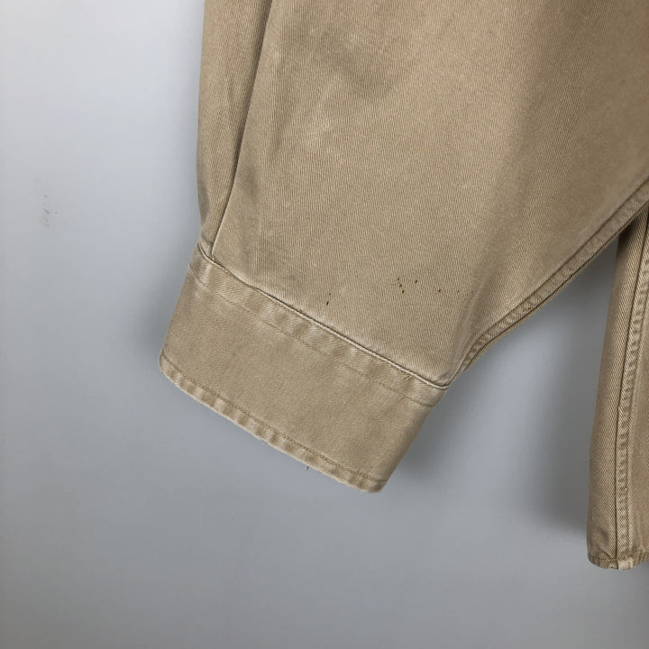 Ralph Lauren BLAKE long sleeve button down shirt, men's XL size cotton Beige type Vintage Second Hand