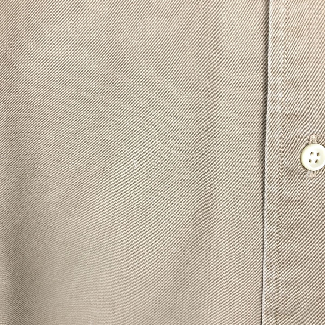 Ralph Lauren BLAKE long sleeve button down shirt, men's XL size cotton Beige type Vintage Second Hand