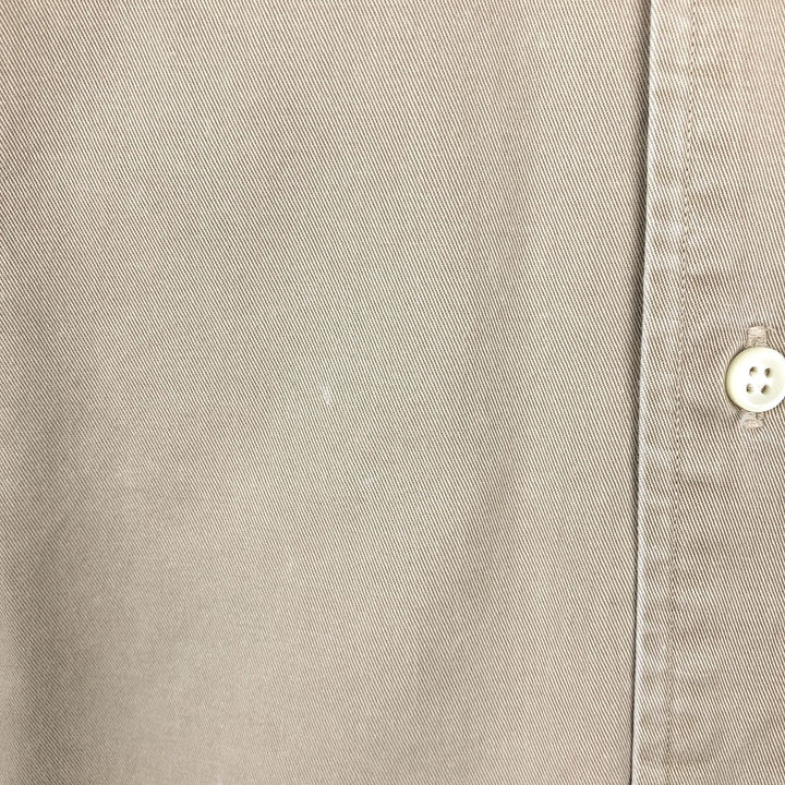 Ralph Lauren BLAKE long sleeve button down shirt, men's XL size cotton Beige type Vintage Second Hand