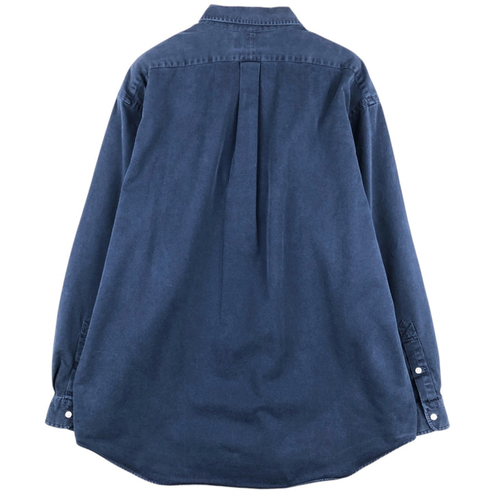 Ralph Lauren BLAKE long sleeve button down shirt, men's XL size cotton navy blue type Vintage Second Hand