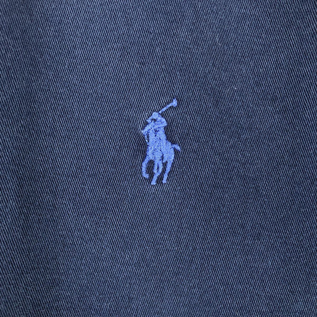 Ralph Lauren BLAKE long sleeve button down shirt, men's XL size cotton navy blue type Vintage Second Hand