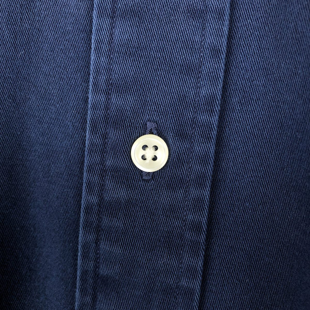 Ralph Lauren BLAKE long sleeve button down shirt, men's XL size cotton navy blue type Vintage Second Hand