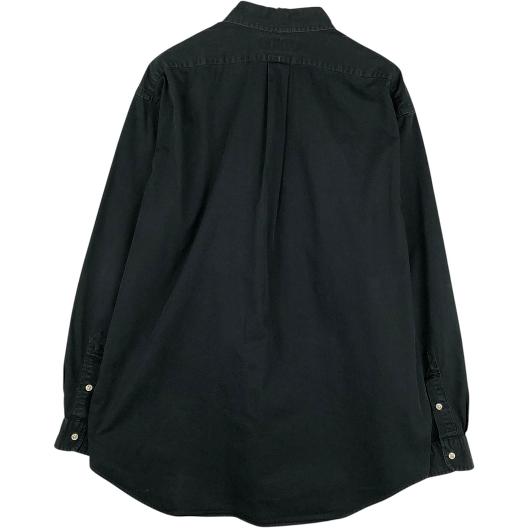 Ralph Lauren BLAKE long sleeve button down shirt, men's XL size cotton black type Vintage Second Hand