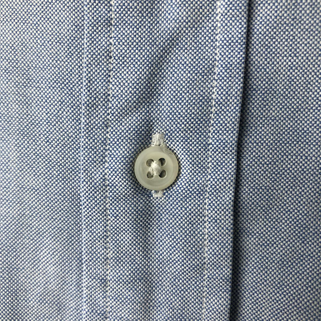 Ralph Lauren long sleeve button down shirt, men's size L cotton Blue type light blue Vintage Second Hand