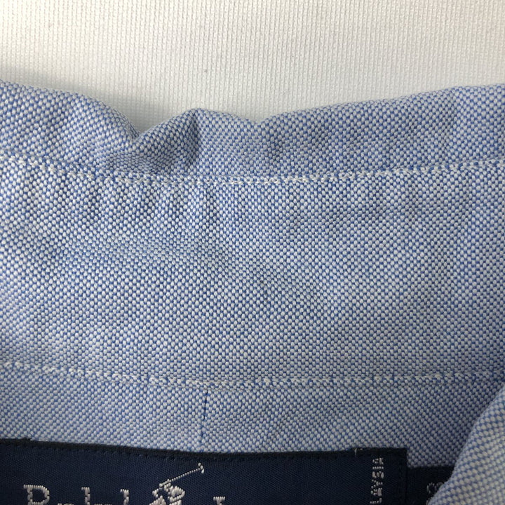 Ralph Lauren long sleeve button down shirt, men's size L cotton Blue type light blue Vintage Second Hand