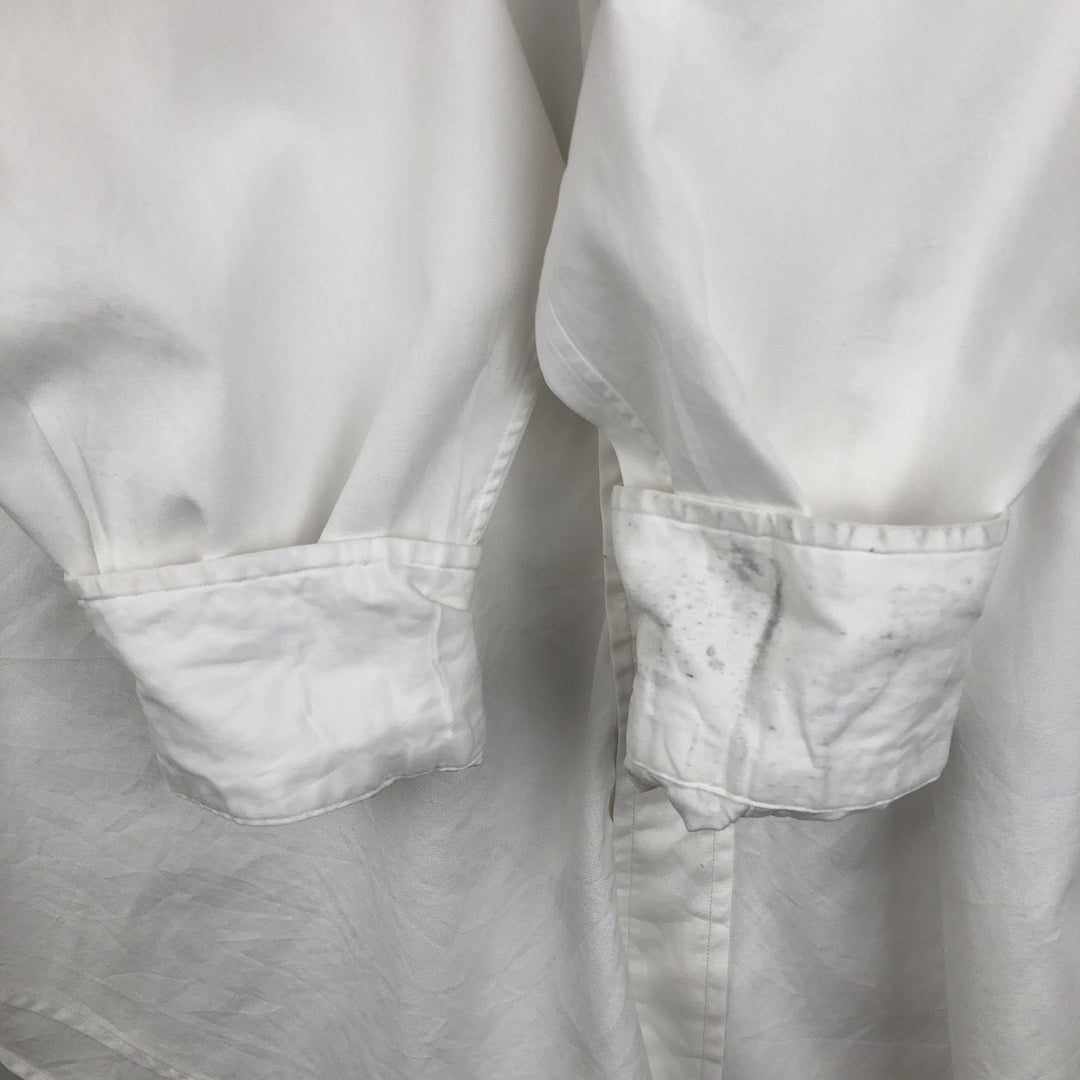 Ralph Lauren Andrew Long Sleeve Cotton Shirt, Men's XL cotton white type Vintage Second Hand