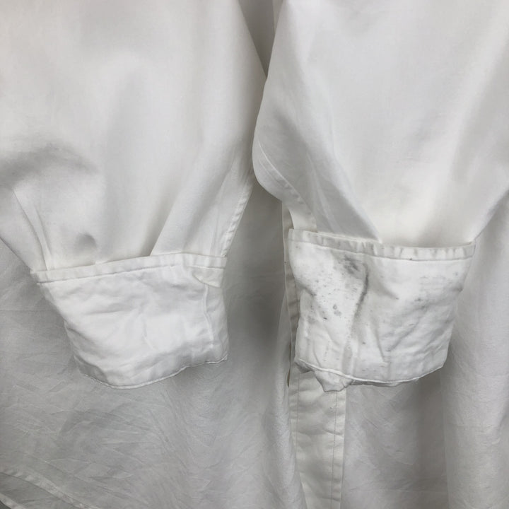 Ralph Lauren Andrew Long Sleeve Cotton Shirt, Men's XL cotton white type Vintage Second Hand