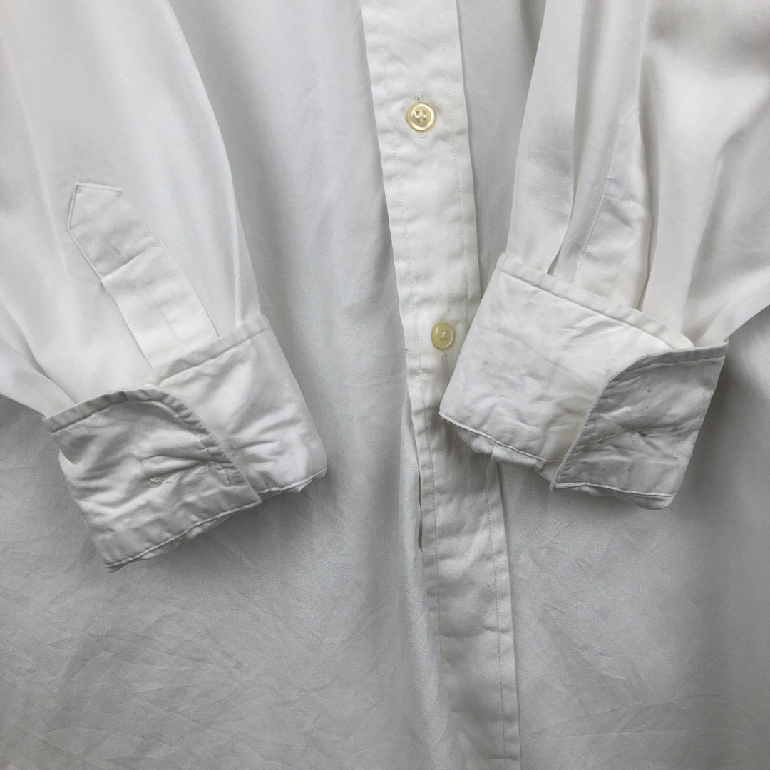 Ralph Lauren Andrew Long Sleeve Cotton Shirt, Men's XL cotton white type Vintage Second Hand